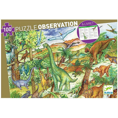 Puzzle Dinosaures 100 pièces