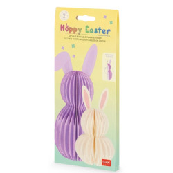 Set sz 2 lapins pliables en papier