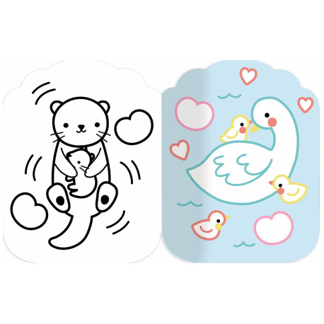 Je colorie sans dépasser Bébés animaux