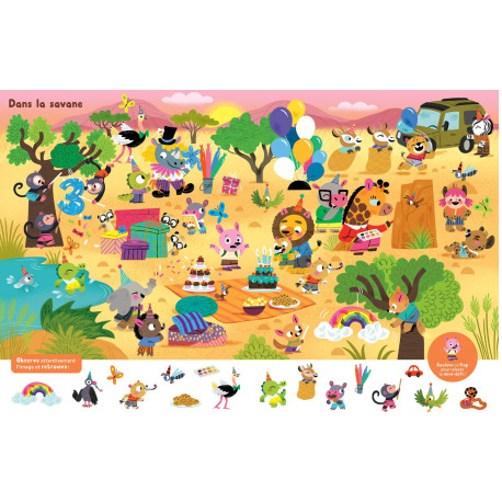 mon cherche et trouve surprise Les animaux