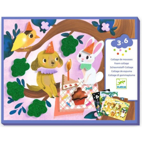 Collage de mousses Fêtes scintillantes