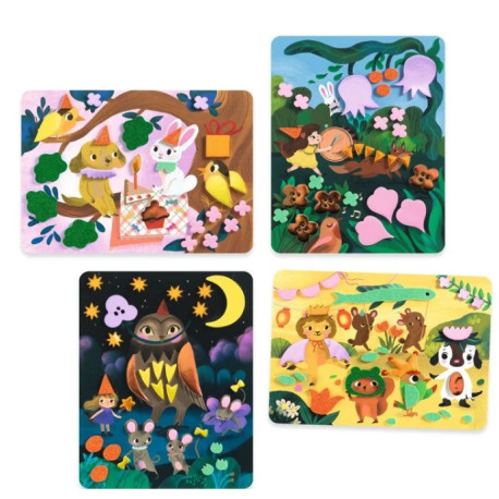 Collage de mousses Fêtes scintillantes