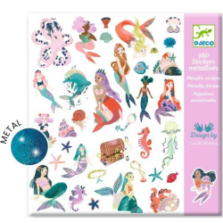 Stickers scintillantes sirènes