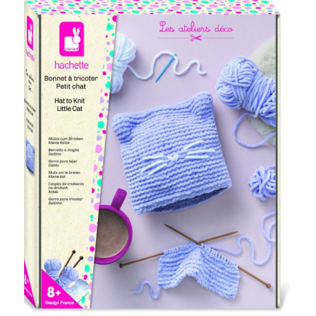Bonnet à tricoter Petit chat