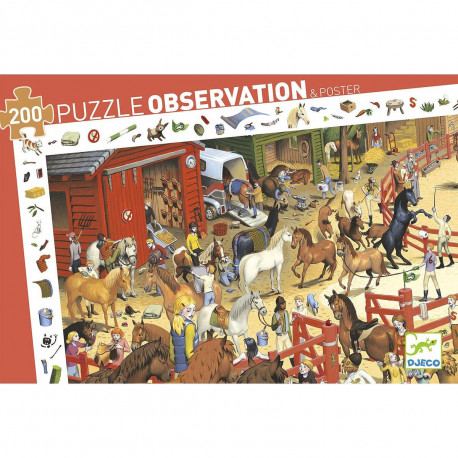 Puzzle Observation Equitation 200 pièces