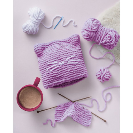 Bonnet à tricoter Petit chat