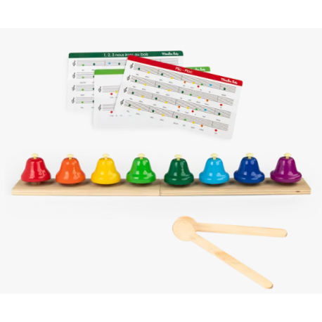 8 Clochettes musicales Les Popipop