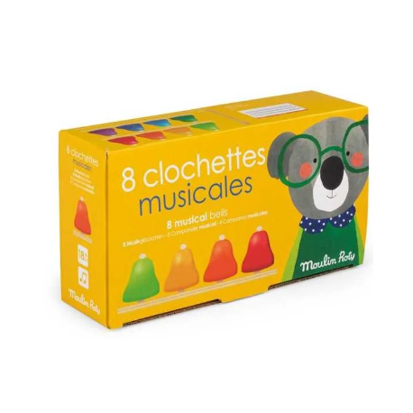 8 Clochettes musicales Les Popipop