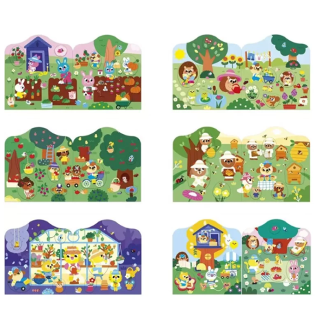 Cahier de stickers Le jardin
