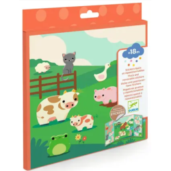 Stickers épais repositionnables Les animaux de la ferme