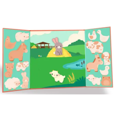 Stickers épais repositionnables Les animaux de la ferme