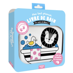 Livre de bain magique en noir et blanc