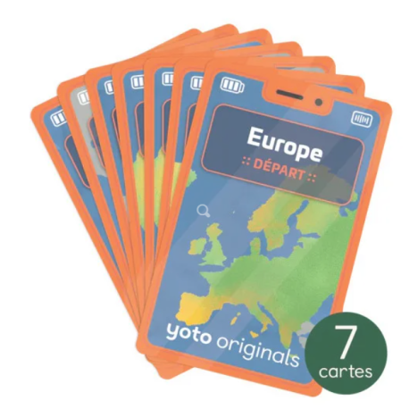 7 Cartes audio YOTO - Les 7 continents, un voyage extraordinaire