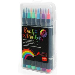 Set de 12 feutres pinceaux Bright colours