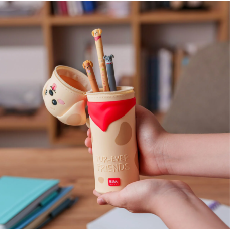 Trousse en Silicone Souple 2-en-1 - Kawaii Golden