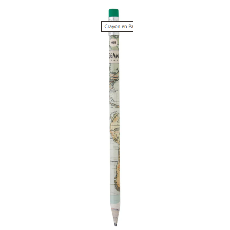 Crayon papier Travel avec gomme