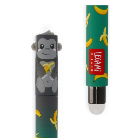 Stylo Legami encre gel effaçable Gorille