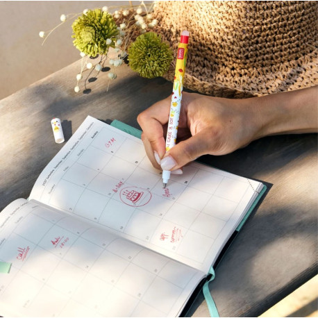 Stylo Legami encre gel effaçable Poule