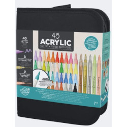 Trousse 45 feutres acryliques