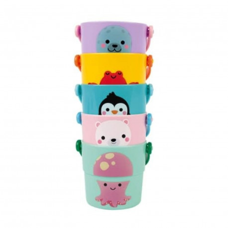 5 seaux d'activités de bain