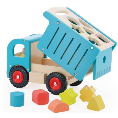 Camion de tri d'éveil en bois