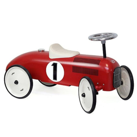 Porteur vintage rouge et crème