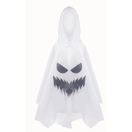 Poncho Spooky ghost 5/6 ans