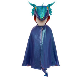 Cape de dragon métallisée Emerald 5/6 ans