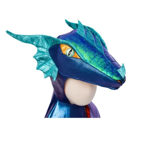 Cape de dragon métallisée Emerald 5/6 ans
