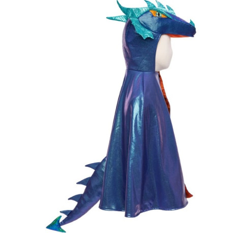 Cape de dragon métallisée Emerald 5/6 ans