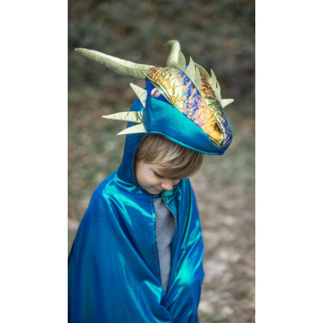Cape de dragon métallisée Emerald 5/6 ans