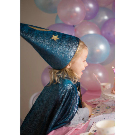 Cape Starry night turquoise 7/8 ans