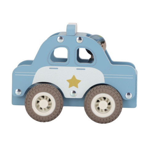 Voiture de police en bois