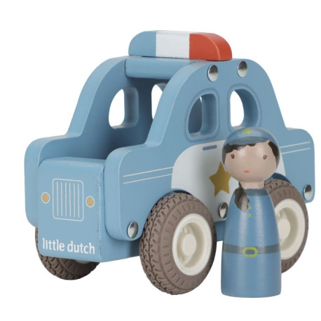 Voiture de police en bois