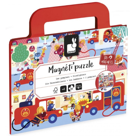 Magneti'puzzles Pompiers 36 pièces