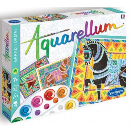 Aquarellum grand format Chevaux