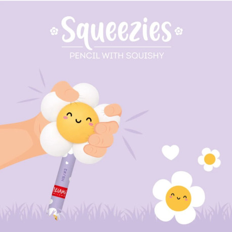 Squeezies Crayon avec anti-stress Daisy