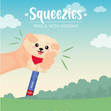 Squeezies Crayon avec anti-stress Golden
