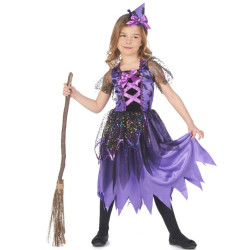 Déguisement Robe sorcière poussière d'étoiles 4/6 ans