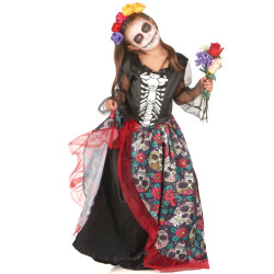Déguisement Robe Dia de los muertos 7/9 ans