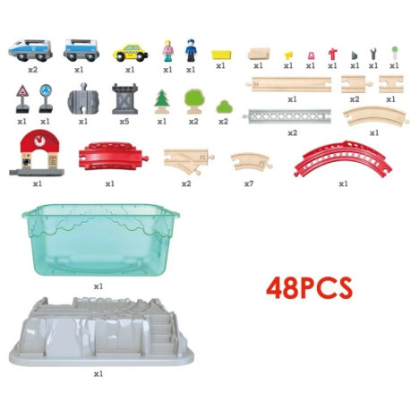 Coffret de Train 2en1 Construis ta ville