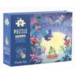 Puzzle phosphorescent Au clair de lune 24 pièces