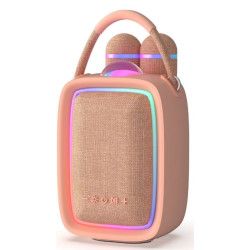 Enceinte Karaoké lumineuse Singy Party rose
