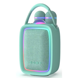 Enceinte Karaoké lumineuse Singy Party Turquoise