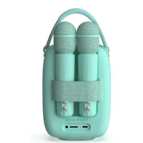 Enceinte Karaoké lumineuse Singy Party Turquoise
