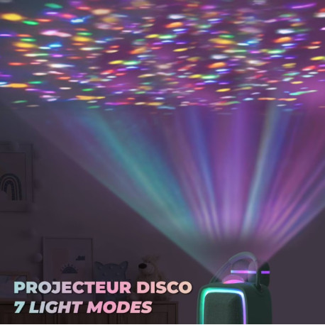 Enceinte Karaoké lumineuse Singy Party Turquoise