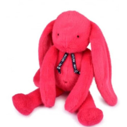 Lapin Méloé 37cm Fushia peps