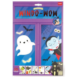 Set de 35 autocollants électrostatiques pour fenêtre Halloween