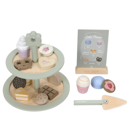Présentoir à patisserie en bois